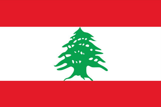 vector illustration of Flag of Lebanon