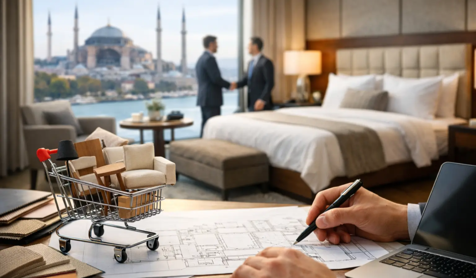 شراء أثاث الفنادق من تركيا بذكاء