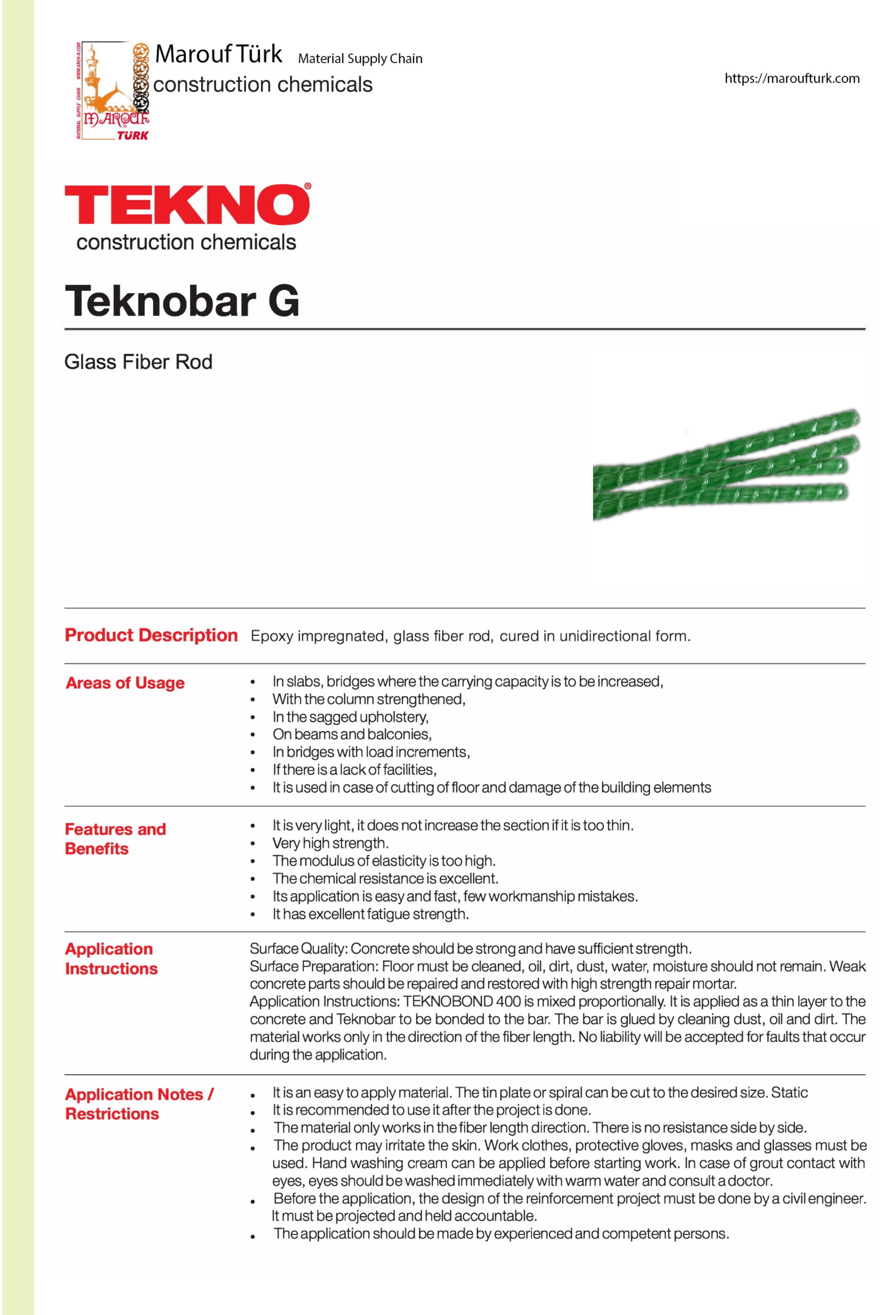 Fiberglass Rebars
