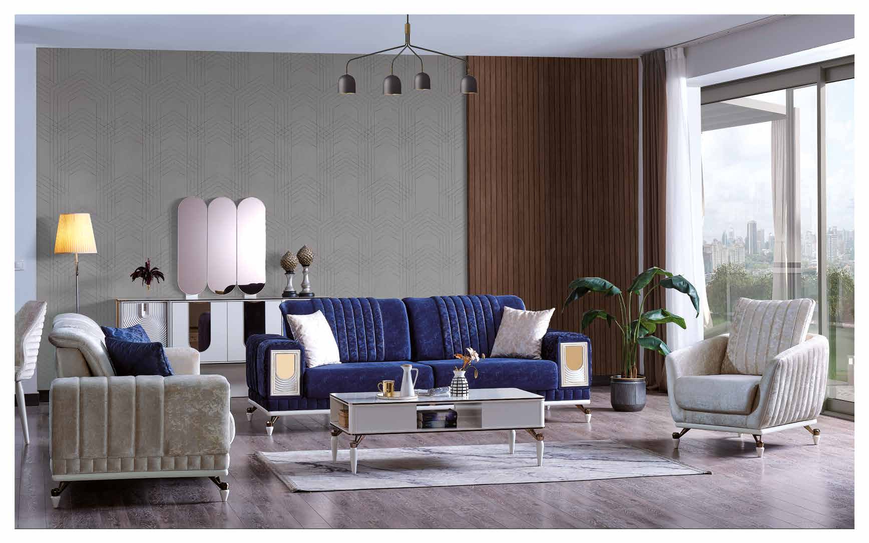 Coordinated Turkish living room furniture collection from manufacturer catalogue