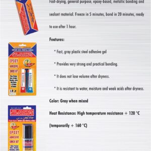 JAL-ALCON-S grey twin-component five-minute epoxy adhesive range