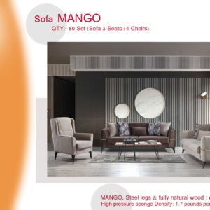 Hotel lounge reference with a coordinated sofa and armchairs