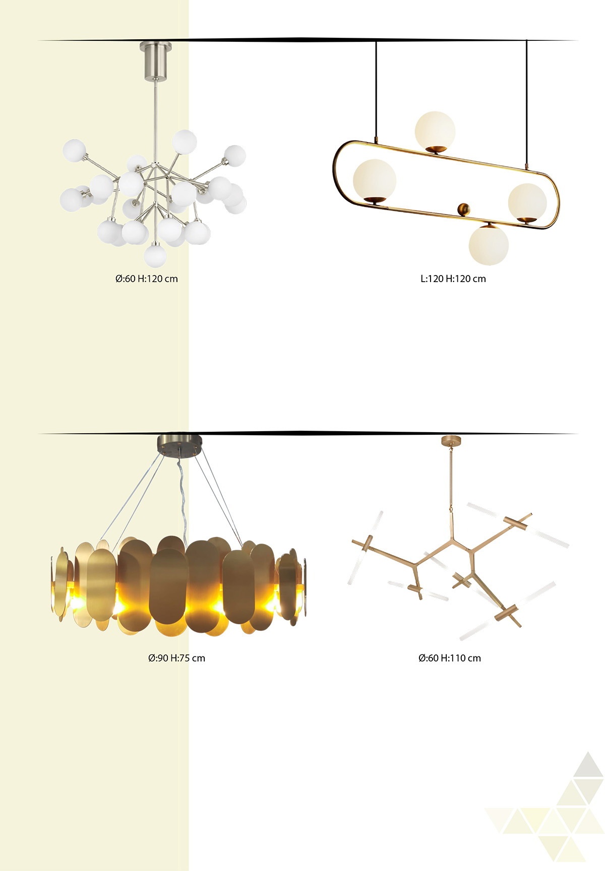 Contemporary chandelier and pendant designs from the modern lighting catalog