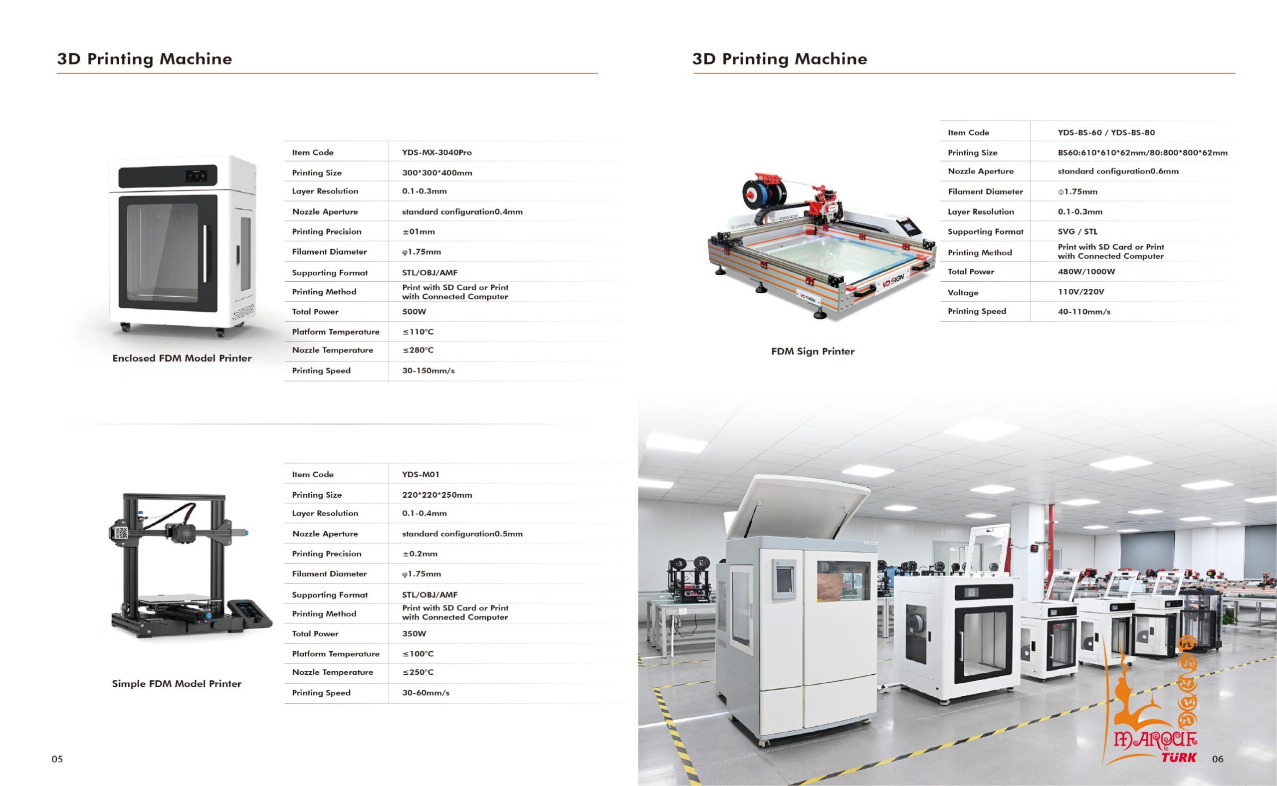 3D Printing Machine catalogue image 3