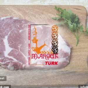 Angus beef cut on a board from the Angus Cold Meat catalogue