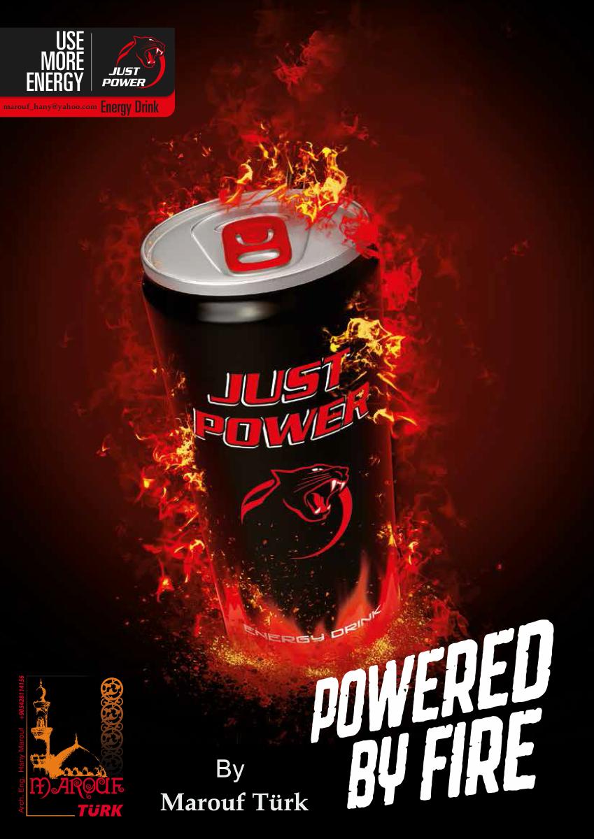 Just Power energy drink can shown in the Marouf Türk catalogue