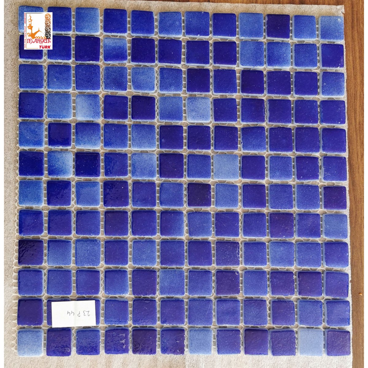 Blue and aqua mosaic tiles — catalogue page 4