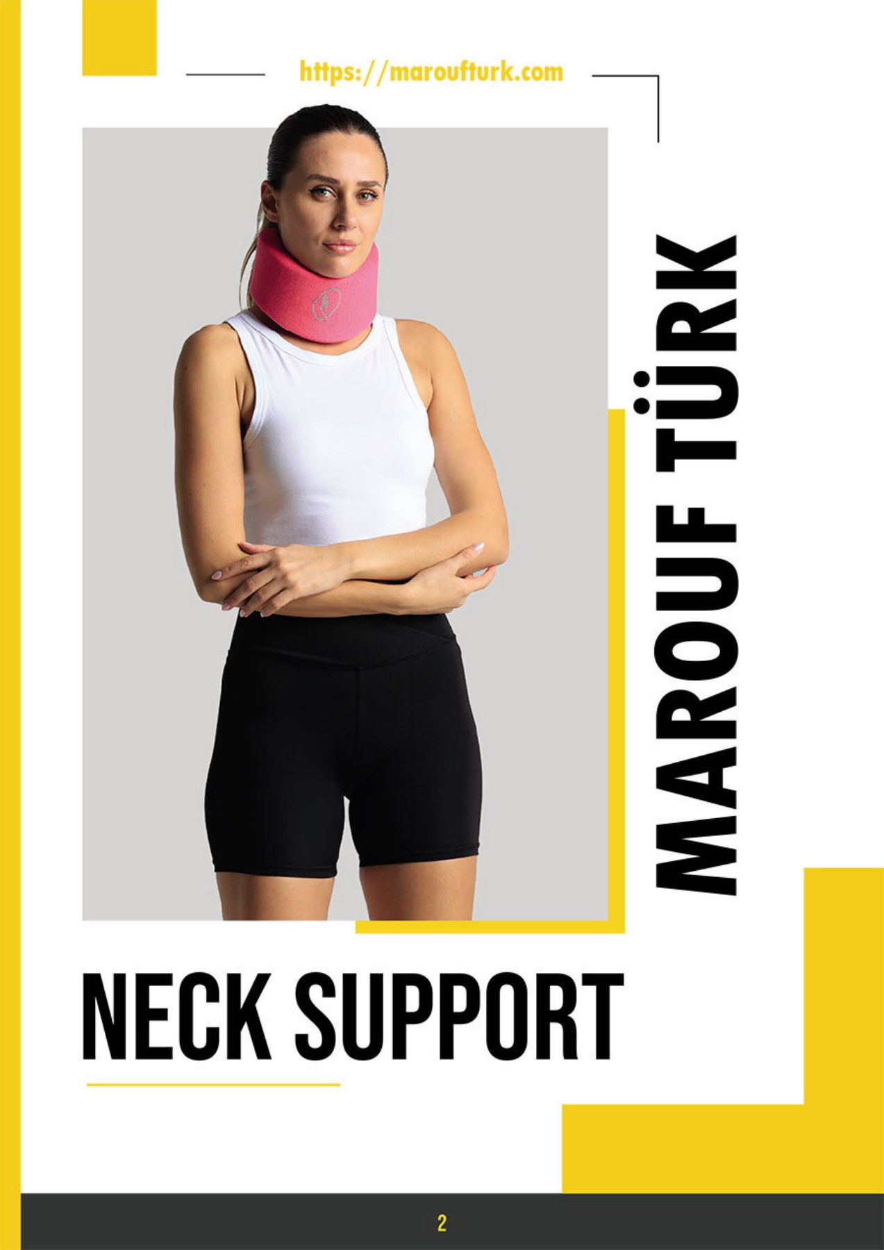 Neck support section of the orthopedic catalogue
